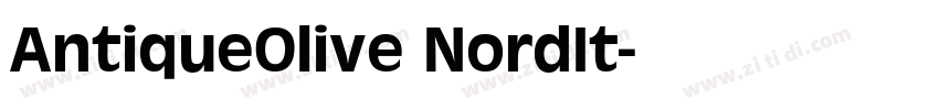AntiqueOlive NordIt字体转换
